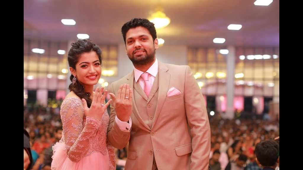 Rashmika with her ex Rakshit Shetty