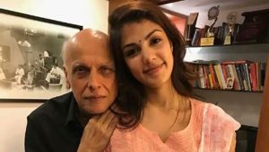 Mahesh Bhatt with Rhea Chakraborty