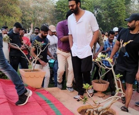 Prabhas on salaar sets