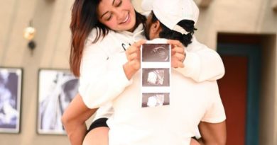 Actress Pranitha Subhash announces pregnancy on her Husband's Birthday