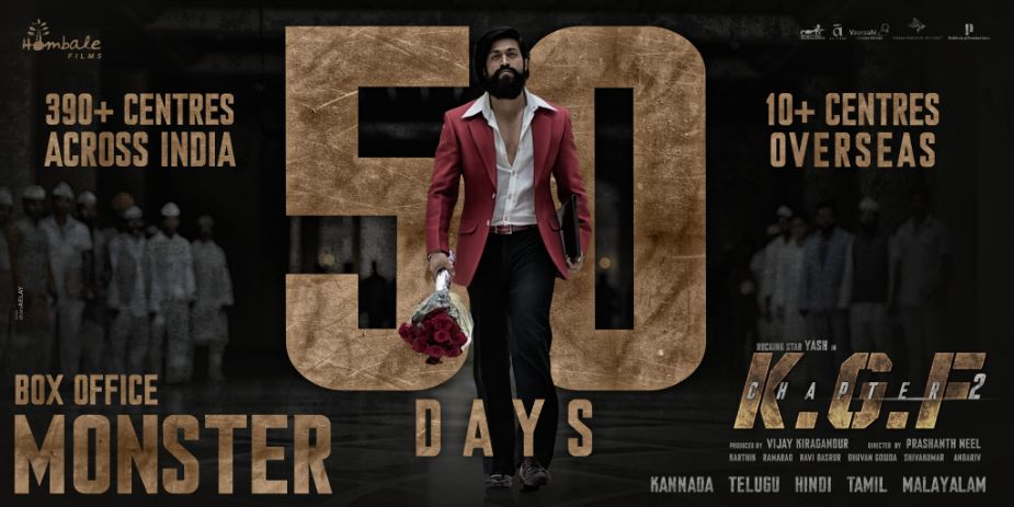 KGF 2 celebrates 50 days, Take a look at Collections here