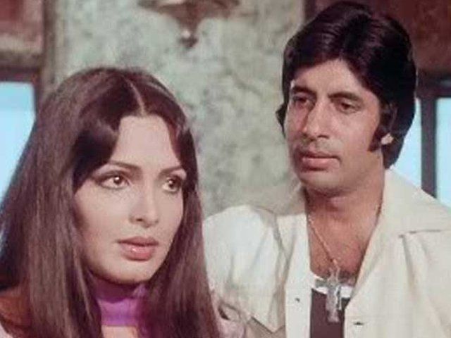 Amitabh Bachchan and Parveen Babi