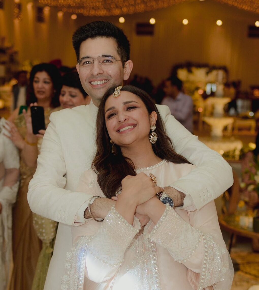 Parineeti Chopra with her to be husband Raghav Chadha