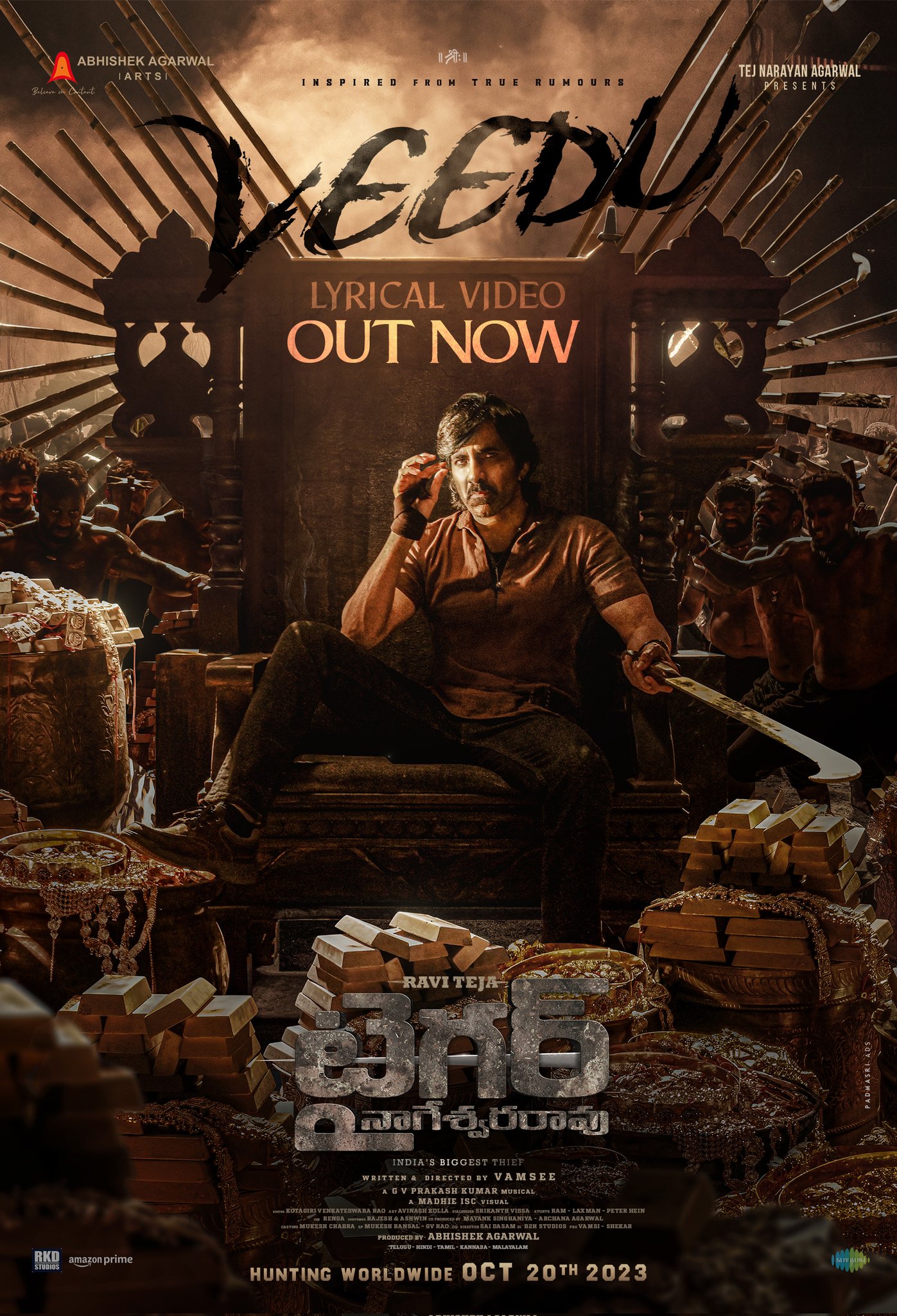 Second single from tiger nageswara rao