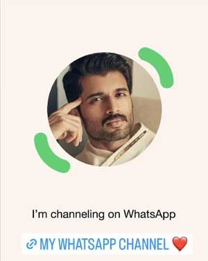 Vijay on Watsapp channel